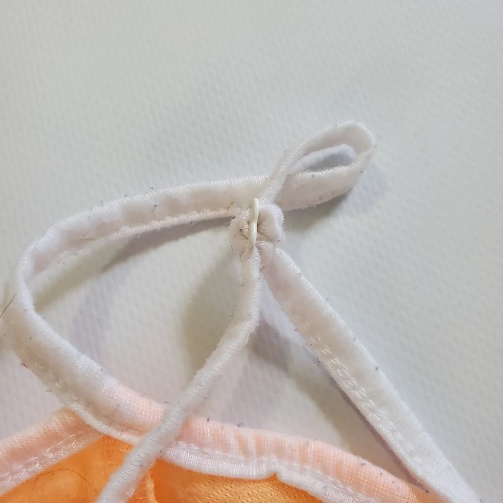 7366 * Op Ocean Pacific Terrycloth Romper Cover Up Orange Size XL (15/17) - Picture 5 of 13